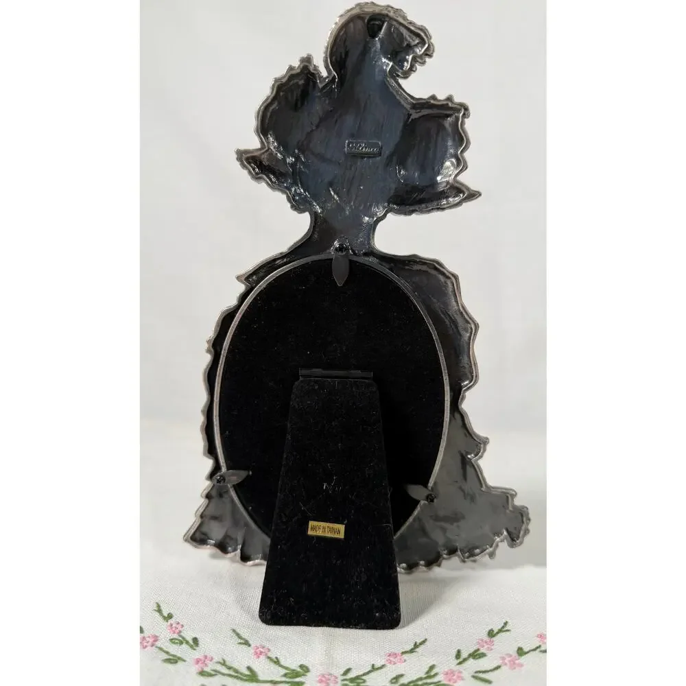 Vintage Linco Ornate Metal Picture Frame Victorian Lady Frame, 3.5x5